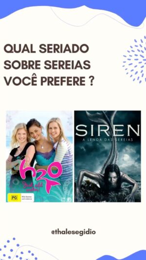 Thales Egidio Instagram - Qual Seriado Sobre Sereias Você Prefere ❓
H2O ou SIREN 🧞‍♂️🌊 
#caratinga #dicadeserie #dicadeseries #dicadesérie #dicadefilme #adorocinema #fy #siren #h2omeninassereias #tv #seriesnetflix #syfy #thalesegidio #ipatinga #caratingamg #caratingacity #ipatingamg #explore #explorar #reelsinstagram #reels #viral