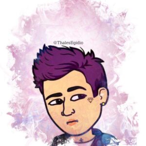 Thales Egidio Instagram - Bitmoji De Quando Eu Estava Com Cabelo Roxo 💜

. . . . . . . . . . . . . . . . . . . . . . . . . . . . . . . . . . . . . . . . . . . 
#caratinga #outlines #redessociais #outlinestumblr #desenhos #pinturas #caratinga #caratingamg #caratingacity #ipatinga #ipatingamg #ipatingacity #thalesegidio #villanuevapadalecki #emojichallenge #emoji #bitmoji #modelofotografico #ipatinga #ipatingamg #bh #bhmg #modeloemanequim #model #influencer #cabeloroxo #cabelocurto  #cabeloroxo💜