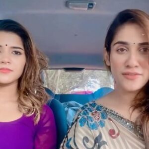 Thasha Krishnakumar Instagram - Suseela 😇 VS Angeline 😈
 
and the battle begins… 
#magarantham on Astro Vinmeen HD