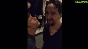 Thayne Jasperson Instagram - Meanwhile.. a visitor pops in.😄 Lin Manuels!! 🗣 #Hamilton #MichaelJackson  #Dangerous #SeaburysFreeThoughts