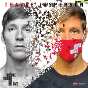 Thayne Jasperson Instagram - Break the cycles of hate. Choose Love & Life in color 🎨 Shatter the restrictions and build upon our strengths...

Help end HIV/AIDS with @gmhc
📸:@be_strux #Hamilton #WorldAIDSDay #SeaburysFreeThoughts #🧡💛💚💙💜
 https://www.distanceyourselffromhate.org/