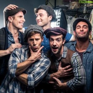 Thayne Jasperson Instagram - 🗞Newsies reunited!📰 Celebrating 25 years of @disneyonbroadway •
•
#Disney #Broadway #NewsiesForever 
#KingsOfNewYork @bcefa @newsies
