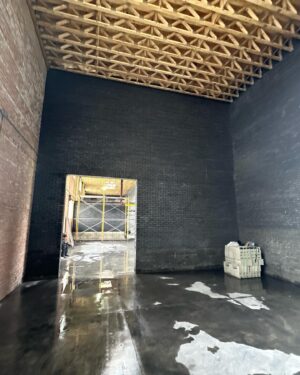 Theaster Gates Instagram - The clay body and basic slip of my sculpture is often made from the same material as my black brick. The moments of sculpture that excite me most happen when I’m thinking about larger projects, like St. Laurence, and something hits me, as if the work of St. Laurence or the collections are a way to get to new ideas. Now that the structural work is happening and 2 floors are with drywall, the building feels whole in new ways. These days my journal no longer distinguishes drawings for furniture, building plans, poetry, new sculptural work or paintings. Page after page, I’m trying to solve problems as clearly as I can. It makes me want to build sculptures as buildings and roofs, walls and floors as art. I’m a total mess but I have more confidence that the pipe configuration for radiant heat and the plumber who sets it up, offers sculpture something very special and when I pause to look at my the copper, cast iron, plastic tubes and fittings, I see a sculptural world so generative, it makes me want to leave sculpture altogether and join the plumbers union.