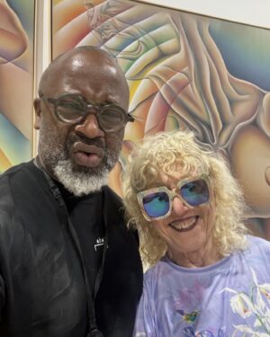 Theaster Gates Instagram - It was a joy to spend very special moments walking through the amazing exhibition of Judy Chicago, at Luma. Judy thank you for your brilliance and generosity.