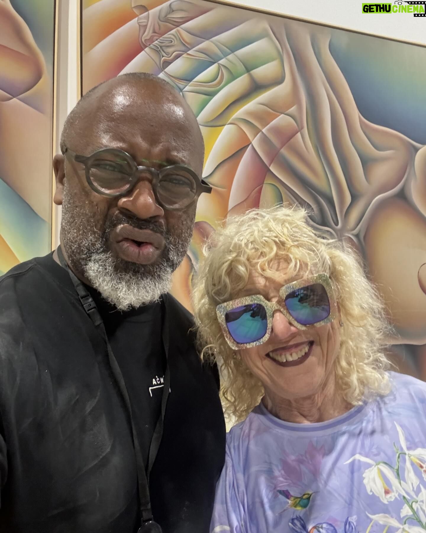 Theaster Gates - 2K Likes - It was a joy to spend very special moments walking through the amazing exhibition of Judy Chicago, at Luma. Judy thank you for your brilliance and generosity.