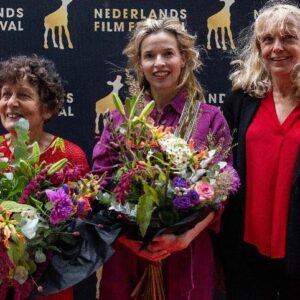 Thekla Reuten Instagram - There’s a cute lane in Utrecht where we Dutchies have our WalkOfFame… I am honoured to have a Golden Tile there now, a tradition when you have won the Best Actor Award. Thankyou very much dear @nederlandsfilmfestival  Thankyou @_martijn_dejong_ @awoooooh @oakmotion and the whole team for Narcosis. I hope people walking that street will see names of films and actors and decide to watch the films and celebrate storytelling! And for tonight: a very brilliant opening of the 2023 Festival with SweetDreams! #storytelling