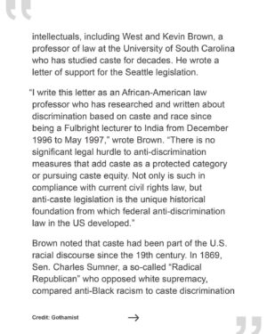 Thenmozhi Soundararajan Instagram - As we celebrate the historic wins gained through tireless organizing by @RutgersAAUP, we are also thrilled that the accord with faculty includes protections against caste discrimination. The strike organized by @RutgersAAUP has produced tentative agreements on pay and job security for faculty—we applaud them for including caste bias in their list of concerns. This move, if ratified by the unions' members in the coming weeks, would add @RutgersU to the growing list of nationwide universities that have made caste an explicit protected category. Don’t miss this @Gothamist article by Arun Venugopal to learn more about this win for caste equity.

@RutgersU, like many other institutions of higher education, has a caste problem that is largely hidden. One professor states, “I hear about caste-based discrimination all the time from my students…I hear about it as a problem in their lives, in their communities, on campus, in dorms, in their friend groups. I hear about their fears if they were to ever talk about it publicly.”

You can read the full article via the link in our bio. 

#casteequity