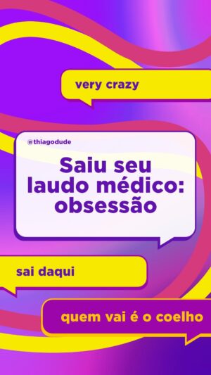 Thiago Almasy Instagram - Marca aquele @ que tá cansado de ser alvo da obsessão de gente alucicrazy 🤡