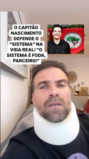Thiago Asmar Instagram - O CAPITÃO NASCIMENTO, NA VIDA REAL, APOIA O SISTEMA! “O SISTEMA É FODA, PARCEIRO”… E OS ARTISTAS ESQUERDISTAS SÃO FUNDAMENTAIS PRO SISTEMA CONTINUAR! E O COVARDE FERRA O POVO E AINDA VAI MORAR NOS EUA!