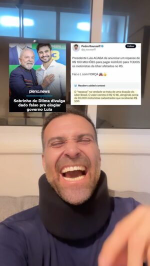 Thiago Asmar Instagram - SOBRINHO DA DILMA CRIA NOTÍCIA FALSA PRA FAZER CAMPANHA PRO LUL@ E É DESMORALIZADO PELO X/TWITTER! COMO EU TE AMO, ELON MUSK!