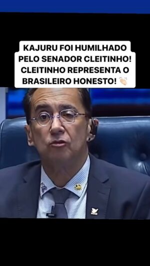 Thiago Asmar Instagram - SENADOR CLEITINHO HUMILHOU O KAJURU E MOSTROU MAIS UMA VEZ REPRESENTAR MUITO BEM OS BRASILEIROS HONESTOS! ESSE ME REPRESENTA!