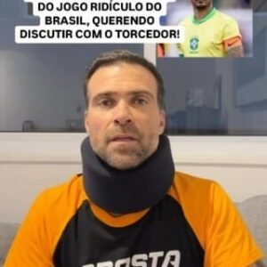 Thiago Asmar Instagram - O CAPITÃO DA SELEÇÃO BRASILEIRA FEZ UM PAPELÃO DEPOIS DO JOGO RIDÍCULO DO BRASIL CONTRA A FRAQUÍSSIMA COSTA RICA! O CARA QUIS DISCUTIR COM O TORCEDOR, EM VEZ DE BAIXAR A CABEÇA E RECONHECER O VEXAME DO BRASIL! ESSA É MINHA OPINIÃO! @apostaganha.oficial