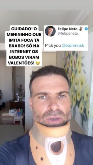 Thiago Asmar Instagram - CUIDADO! O MENININHO QUE IMITA FOCA ESTÁ BRABO! FELIPE NET@ FAZENDO NAS REDES O QUE NUNCA TEVE CORAGEM PRA FAZER NA RUA!