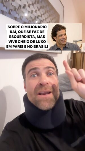 Thiago Asmar Instagram - SOBRE O DISCURSO PATÉTICO DO MILIONÁRIO RAÍ, QUE SE FAZ DE ESQUERDISTA MAS VIVE CHEIO DE LUXO NA FRANÇA E NO BRASIL! NA ÚNICA VEZ QUE REPRESENTOU O BRASIL, TEVE QUE IR PRO BANCO PRA SELEÇÃO SER CAMPEÃ DO MUNDO EM 94!