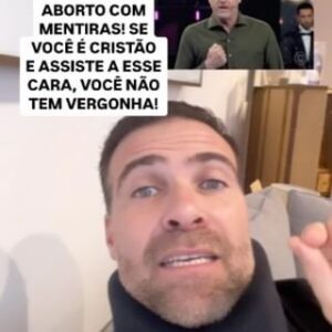 Thiago Asmar Instagram - LUCIANO HUCK DEFENDEU O ABORTO COM MENTIRAS NA GLOBO! SE VOCÊ É CRISTÃO E ASSISTE A ESSE CARA, VOCÊ NÃO TEM VERGONHA NA CARA!
