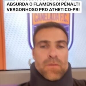 Thiago Asmar Instagram - O SEMPRE PÉSSIMO DARONCO MARCOU UM PÊNALTI ABSURDO CONTRA O FLAMENGO!