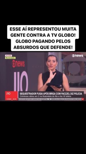 Thiago Asmar Instagram - CIDADÃO HUMILHOU A TV GLOBO AO VIVO, FALANDO VERDADES SOBRE A REVOLTA DO POVO BRASILEIRO CONTRA A GLOBO!