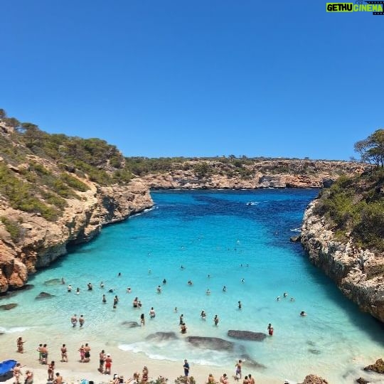 Thiago Rodrigues - 3 Likes - A calé des Moro em Mallorca é uma praia simplesmente espetacular! Uma das coisas mais lindas e estonteantes que já vi na vida. Tem muita gente, verdade, mas ninguém atrapalha sua praia. Achamos um lugar numa caverna que tem por ali e curtimos a praia por muitas horas. Água absurdamente transparente. Ahhh nunca esqueçam de comprar óculos para mergulho, faz toda diferença. É bem baratinho, vende em qualquer mini mercado. Ahh outra dica, levar um cooler ou uma bolsa térmica com suas bebidas e alimentos. Um baita dia nesse paraíso! 🇪🇦❤️
#caledesmoro
#caladelmoro
#mallorca
#spain
#calodesmoro
