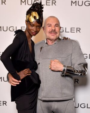 Thierry Mugler Instagram - @anna_vrc @madamedebrashaw ✨♥️✨ Those BEAUTIES !!! LOVE you ! 
.
.
.
Thierry Mugler : Couturissime, opening party in Paris @madparis
-
Anna and Debra wear Archives by @manfredthierrymugler 
-

An exhibition initiated, produced and circulated by the Montreal Museum of Fine Arts @mbamtl in collaboration with Mugler which restored the designer’s heritage couture and ready-to-wear pieces.
Presented by the Musée des Arts Décoratifs de Paris @madparis with the support of the Maison Mugler.
-
An exhibition curated by @thierrymaximeloriot guest curator for the Montreal Museum of Fine Arts.
-
Photographer @zefashioninsider for Mugler
#mugler #muglerarchives