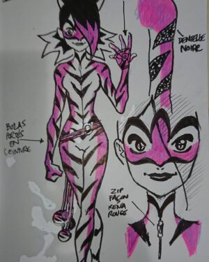 Thomas Astruc Instagram - My first sketches for Purple Tigress.... one of my favorites!
#miraculousseason4 
#miraculousladybug 
#miraculous