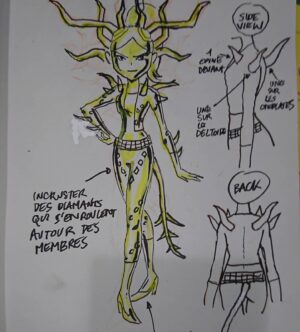 Thomas Astruc Instagram - My first sketch for Sole Crusher/Pirkell. As we don't have the same kind of budget as american studios, sometimes we have to be smart and tweak existing assets when the story gives the opportunity to do so....
#miraculousseason4 #miraculousladybug #miraculous
