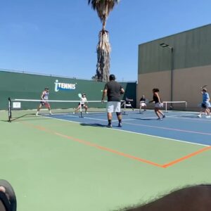 Thomas Middleditch Instagram - Played a pickleball tournament today with one of bestest buddies Amy. This is a super cut of wholesome encouragement that her beau Greg gave us throughout our mostly losses. Gotta celebrate the little victories. Pickle on, my brothers and sisters.