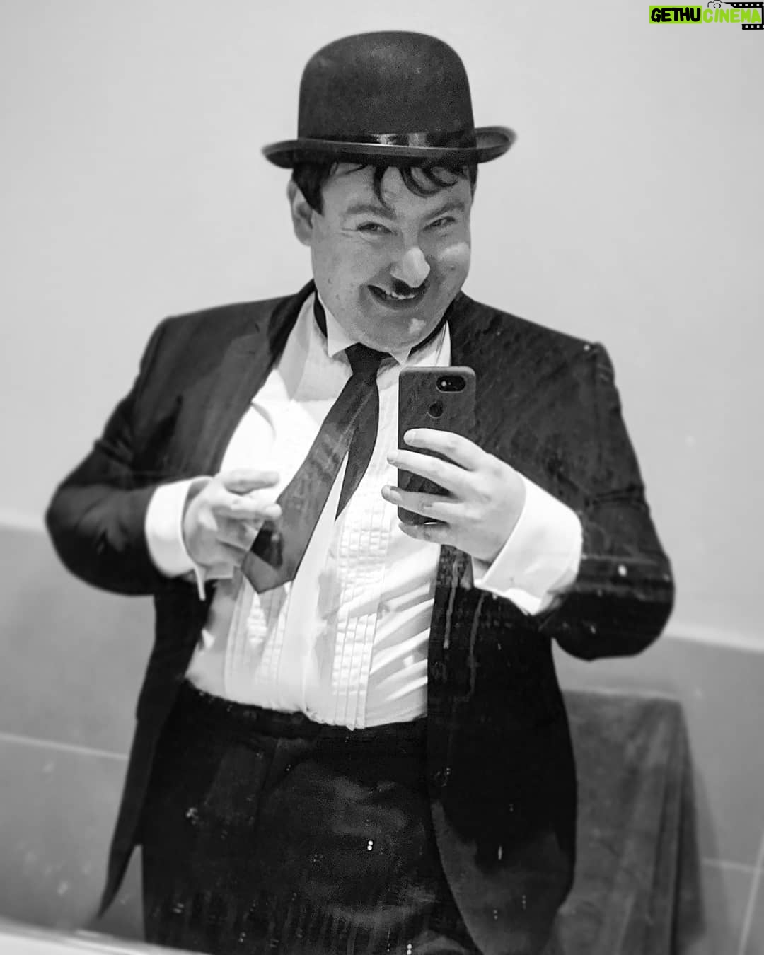 Thomas Ridgewell - 24.2K Likes - No, I'm not Charlie fuckin' Chaplin. Being a large unit I really hate the idea of, even subconsciously, being assessed as merely a fat take on whatever I'm dressed as. So, whenever I receive an invite to a costume/themed party, I give myself the limitation of only dressing as historically fat characters or figures. 1920s themed party? That leaves me Al Capone or Oliver Hardy. Circus theme? Bearded lady. Royalty? Henry VII. Santa Claus. The Fat Controller. You get the idea. Why, even for a second, allow someone to relegate me to the status of an imposter? To internally accuse me of pretending to be something I'm far too fat to ever pass off convincingly? Of course, I know full well that everyone can and should wear whatever they want and in reality so few people would think the way I'm describing. However, a lifetime of gaining and losing weight, both in the public eye and in a family with a very self-loathing approach to fatness, has made my relationship with my own body one of obsessive awareness and scrutiny. I don't want my "struggles" with my weight to be a topic of discussion anymore - I've kept that to myself for over a year now - but how I inhabit this body is an entirely different conversation. Anyway, happy new year. Here's to overcoming insecurity and self-destructive habits in 2020!