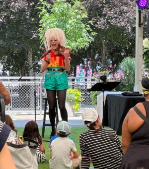Thorgy Thor Instagram - Reading is WHAT? ….Fundamental!  Had such a blast @ StoryTime at @lincolncenter  Inspiring the next generation of little musicians !  Thank you @lizzobeeating for letting me sample your 🎵 for the kids ❤️…. they had a blast dancing and walking the runway!  We read BECAUSE by Mo Willems 📖. Keep reading and learning littles brats! 😜😜😜