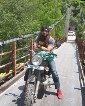 Thrigun Instagram - #10years !!! It’s been ten years since I went on this solo adventure into the mountains. Took a train, rode a bike, hiked, walked, climbed, hitchiked, swam, paraglided and what not!!!!!

Kasi, Haridwar, Mussoorie, Mcleoganj, Dharamkot, Triund, Manali, Vashisht, Rohtang pass, Zanskar, Kasol, Chandigarh, Amritsar, Delhi …..what a time it was! Probably the best days of my life!! 
The first time I bungy jumped, meet my favourite childhood author @ruskinbondofficial sir on his 80th birthday. Making some blood brothers on the road. Cranking the 80s @royalenfield 500 cc up the winding mountain roads. Romancing danger, Learnining new languages & overcoming a lot of my fears. 

I understood the true meaning of being liberated on those balmy days and cold nights. 

My very first journey from being a boy to man started somewhere here and I hold these memories will stay etched in my memory to the grave! 

#carpediem my fellow wayfarers, safe travels ahead on the road and in life!! 

PS: please don’t litter and don’t f*”@&: do it for the gram, do it for yourself!! One love ❤️

#thrigun #tbt #throwbackthursday #mountains #himalayas #enfield #solotravel #2014 #carpedium #travelgram #10yearchallenge #actorlife #nostalgic #bikeride #bunjyjump #kasol #dharamkot #mcleoganj #haridwar #rohtangpass #zanskar #kasi #amritsar #triund #chandigarh