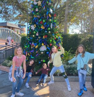 Tierney Smith Instagram - @disneysprings the toy story 🎄 and the Cinderella 🎄 were my favorites ❤️. Who gets the 2nd pic though??? #andyscoming