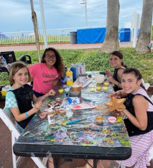 Tierney Smith Instagram - Crafting 🎨 poolside with miss Kiki has been so fun!!! I made an anchor box for my brother, @its_mileysmith made a starfish and @itslilyrosesmith made a 🍍 box to put her treasures in! @twresorts is so much fun! So much to do!!! 🤩
•
•

#11thBirthday #SmithTriplets  #MyTWMemories #JustLetGo #StaycationVacation #BirthdayTrip @TWResorts #SponsoredTrip #TradewindsIslandResorts #StPeteBeach #younghollywood #familyfun #artsandcrafts