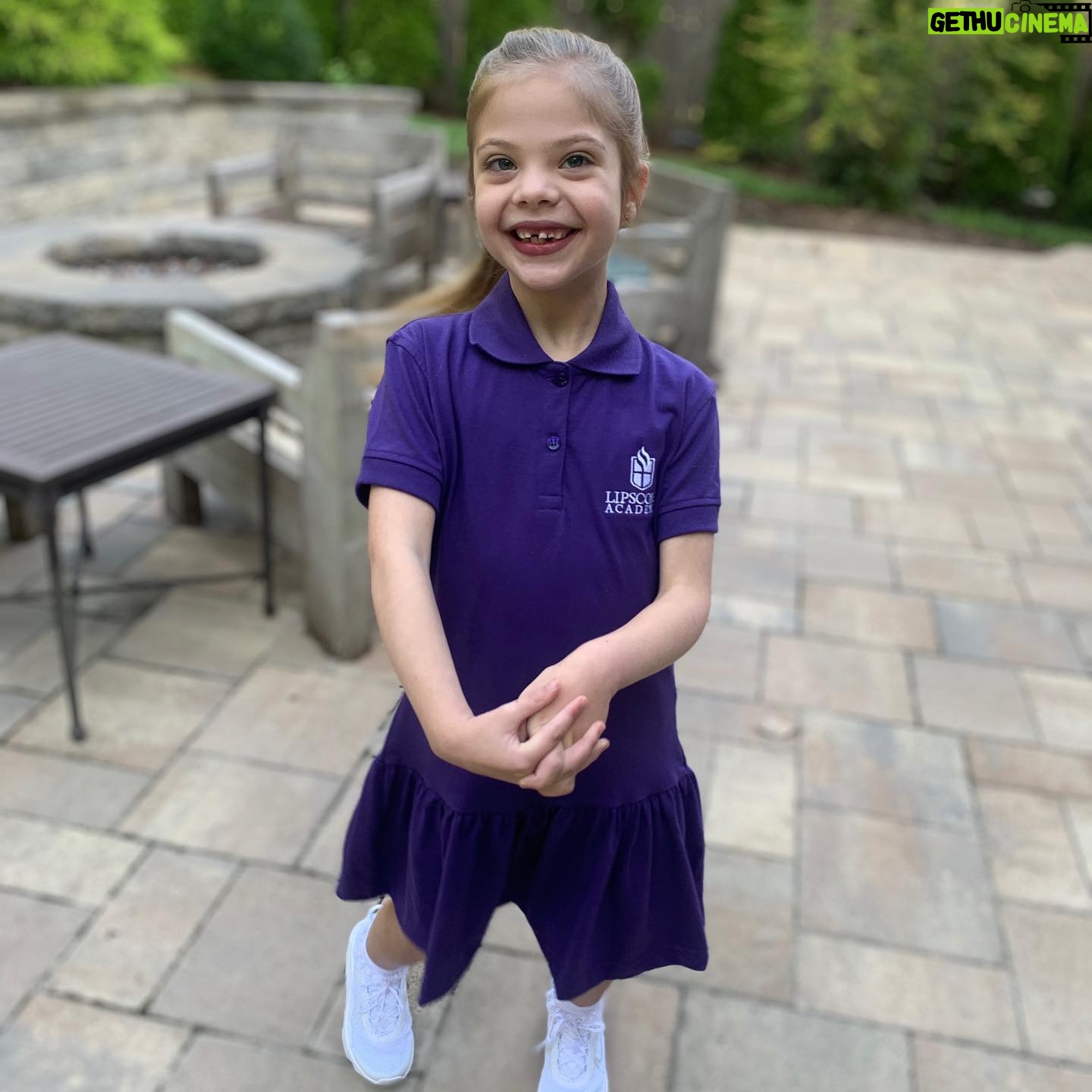 Tiffany Fallon - 3 Likes - Huge day for my babygirl! ✏️ 🚌#firstdayofkindergarten #Devon #rettsyndrome