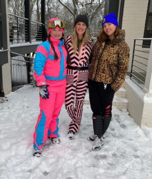 Tiffany Fallon Instagram - Nashville #snowday #funday - lil too cold for this #soflo born girl 🥶 but leopard print, great neighbors and the the kids smiles make everything warmer