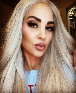 Tiffany Fallon Instagram - #winteriscoming this is what happens when #cher and #mrsclaus 👵🏼 have a wig baby ❄️☃️