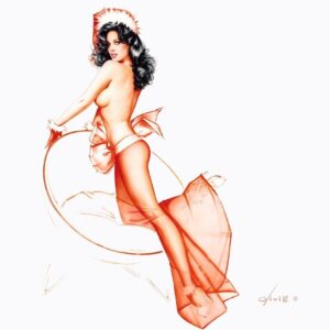 Tiffany Fallon Instagram - Santa’s Helper 🎄Once a #MissDecember always a Miss December 💚❤️
Fortunate to be painted by the amazing @oliviapinupart #pinup #playmate #holidayvibes