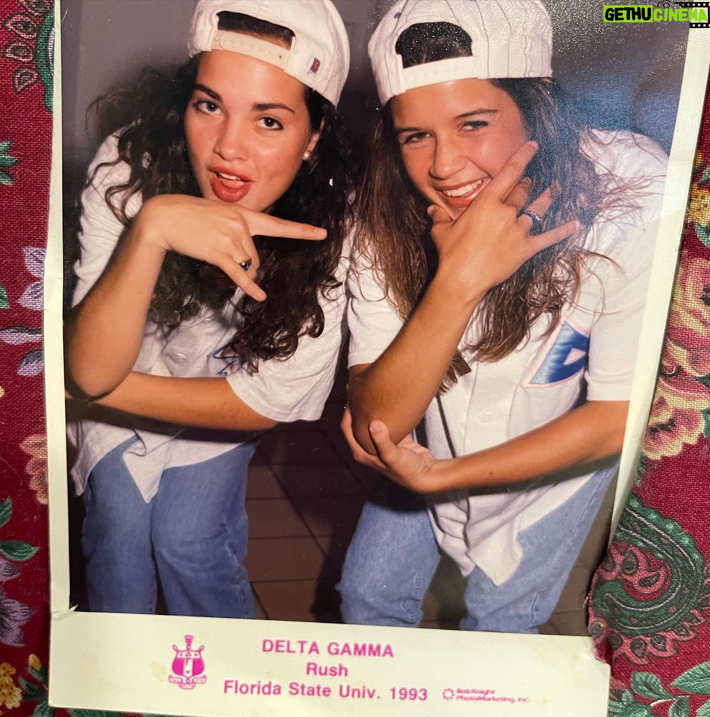 Tiffany Fallon - 3 Likes - @deltagammafsu throwin it back to the #90s during #rush with some OGs @tkwwesley #curlyhairdontcare #babyface #fsu #deegee ⚓️💙💖💛 🤣