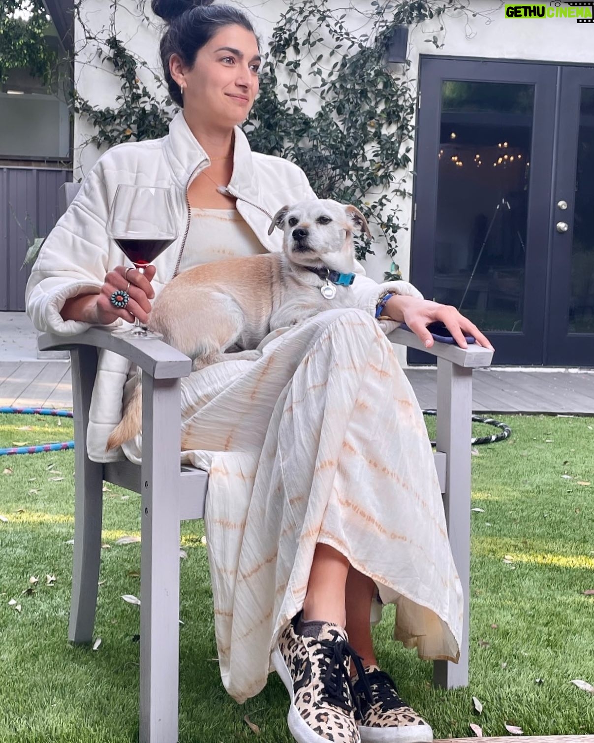 Tiffany Lonsdale - 514 Likes - My best buddy and a glass of vino - a perfect Sunday 🤍 Thank you Aunty Dani for this piccie @daniburgio1111 🤗