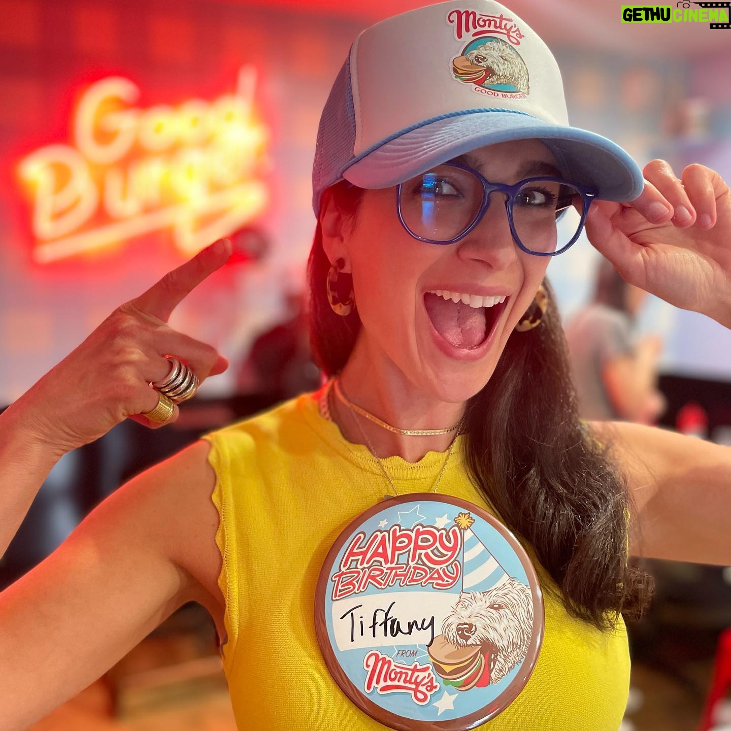 Tiffany Lonsdale - 478 Likes - Birthday post 1/2: Thank you to my friends and family for the lovely phone calls, messages, cards, gifts and flowers. I’m feeling very loved and my heart and tummy are full! 🤍
And thank you @montysgoodburger for my ginormous birthday pin that I wore all night 🥳🤩😆
