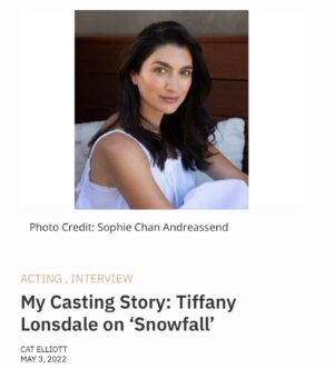 Tiffany Lonsdale Instagram - A peek into the life of an actor and a casting story 🎭 Thank you Cat and @castingnetworks for a fun interview!⁣
⁣
Full article available here:⁣
⁣
https://www.castingnetworks.com/news/my-casting-story-tiffany-lonsdale-on-snowfall/