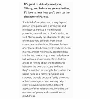 Tiffany Lonsdale Instagram - A peek into the life of an actor and a casting story 🎭 Thank you Cat and @castingnetworks for a fun interview!⁣
⁣
Full article available here:⁣
⁣
https://www.castingnetworks.com/news/my-casting-story-tiffany-lonsdale-on-snowfall/