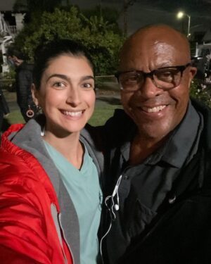 Tiffany Lonsdale Instagram - Behind the scenes of @snowfallfx Season 5, Eps 5 & 6:⁣
⁣
1) Director @kevinrodneysullivan who guided us through two episodes of intense and fun scenes with a smile and great care⁣
⁣
2) “A” Camera @zayy_12 looking like a superhero as we gathered inside the room for rehearsal 👤⁣
⁣
3) Rehearsing inside the house so everyone can see the movements ⁣
⁣
4) “B” Camera @paulinecamera whose cheery face I got to see when I opened the boot of the car to find the drugs 😃⁣
⁣
5) Teddy’s car⁣
⁣
6) My little house in East LA ⁣
⁣
7) Getting ready for the final scene of that night outside by the car