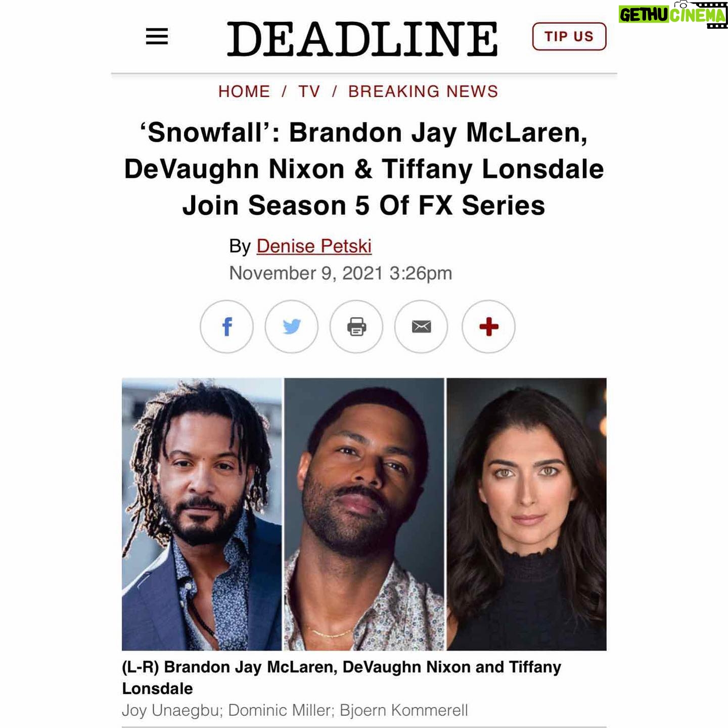 Tiffany Lonsdale - 479 Likes - Ohhhh myyyy!!! I’m absolutely delighted to be joining this exceptional cast and crew on @snowfallfx 💥 This is going to be funnnn