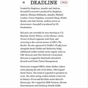 Tiffany Lonsdale Instagram - Ohhhh myyyy!!! I’m absolutely delighted to be joining this exceptional cast and crew on @snowfallfx 💥 This is going to be funnnn