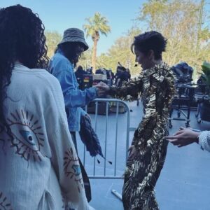 Tiger JK Instagram - ❤️🏜️It all started when you reached out to me and Yoonmirae for a track, and together we created the amazing song “Boom Tick Boom.”
Fast forward to Coachella, where we had the opportunity to perform the song together. It was crazy fun rocking  the stage with you and witness your incredible talent firsthand. Not only are you an amazing artist, but you are also one of the kindest souls I’ve ever met.
Keep shining, Xin Liu! The world is ready for your incredible talent.  #Repost @lyx0420
・・・
Thank you so much 선배님 @drunkentigerjk and @yoonmirae !  It was such an honor to perform “Boom Tick Boom” together and I’m super grateful. Let’s Rock your body ! Move your body ! 🔥