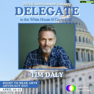 Tim Daly Instagram - HUMANS!!! I’m heading back to DC to advocate for the arts with @thecreativecoalition! The arts are a human right — what have the arts added to your life? #RightToBearArts