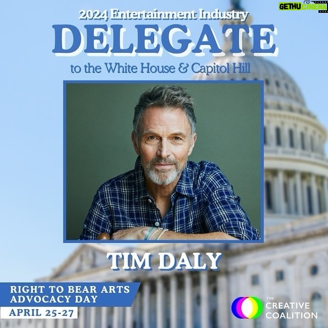 Tim Daly - 1.7K Likes - HUMANS!!! I’m heading back to DC to advocate for the arts with @thecreativecoalition! The arts are a human right — what have the arts added to your life? #RightToBearArts