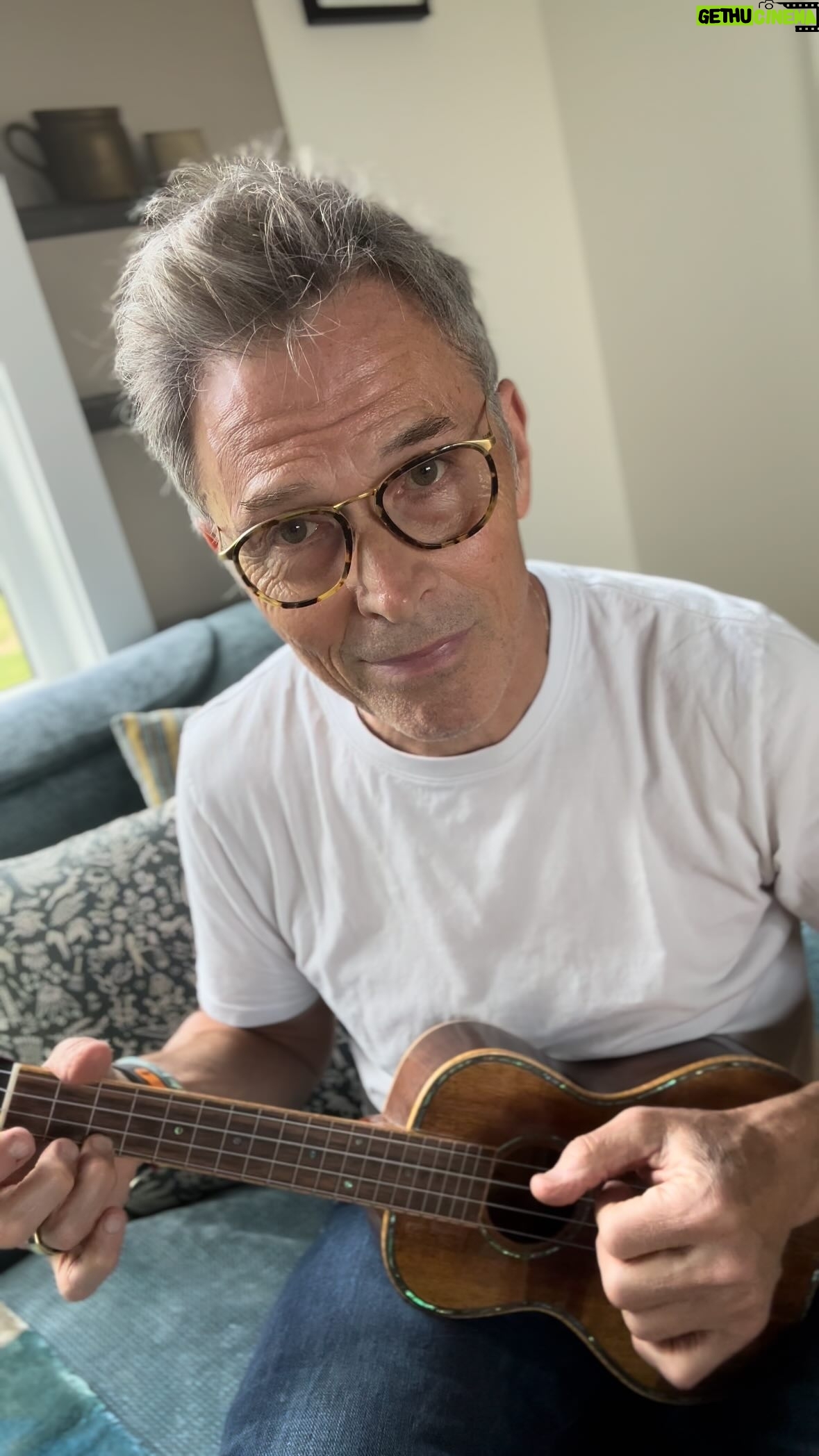 Tim Daly - 2.9K Likes - HUMANS!!! I’m a little rusty but the old Uke brings a smile to my old face.