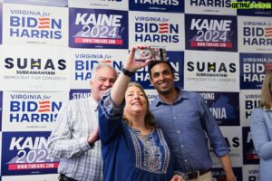 Tim Kaine Instagram - Great energy in Sterling today as we celebrated @VADemocrats’ 7th coordinated campaign office opening in Virginia.

#VA10 has an incredible nominee in @SuhasforVA. Can’t wait to help send him to Congress and keep Virginia blue up and down the ballot this November!