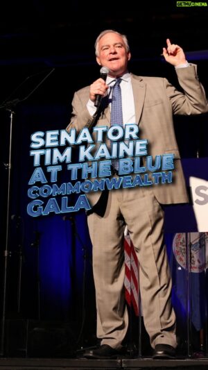 Tim Kaine Instagram - At the Blue Commonwealth Gala, I saw a room full of people who were excited, energized, and ready to stand up against anyone who would tear us down and tear us apart. I’m grateful to have their support in November.