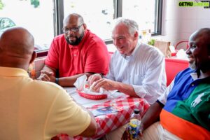 Tim Kaine Instagram - Our stop at Uncle Al's earlier this week—always proud to support Virginia's small businesses.
